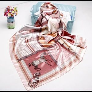 BN large satin scarf 90x90cm